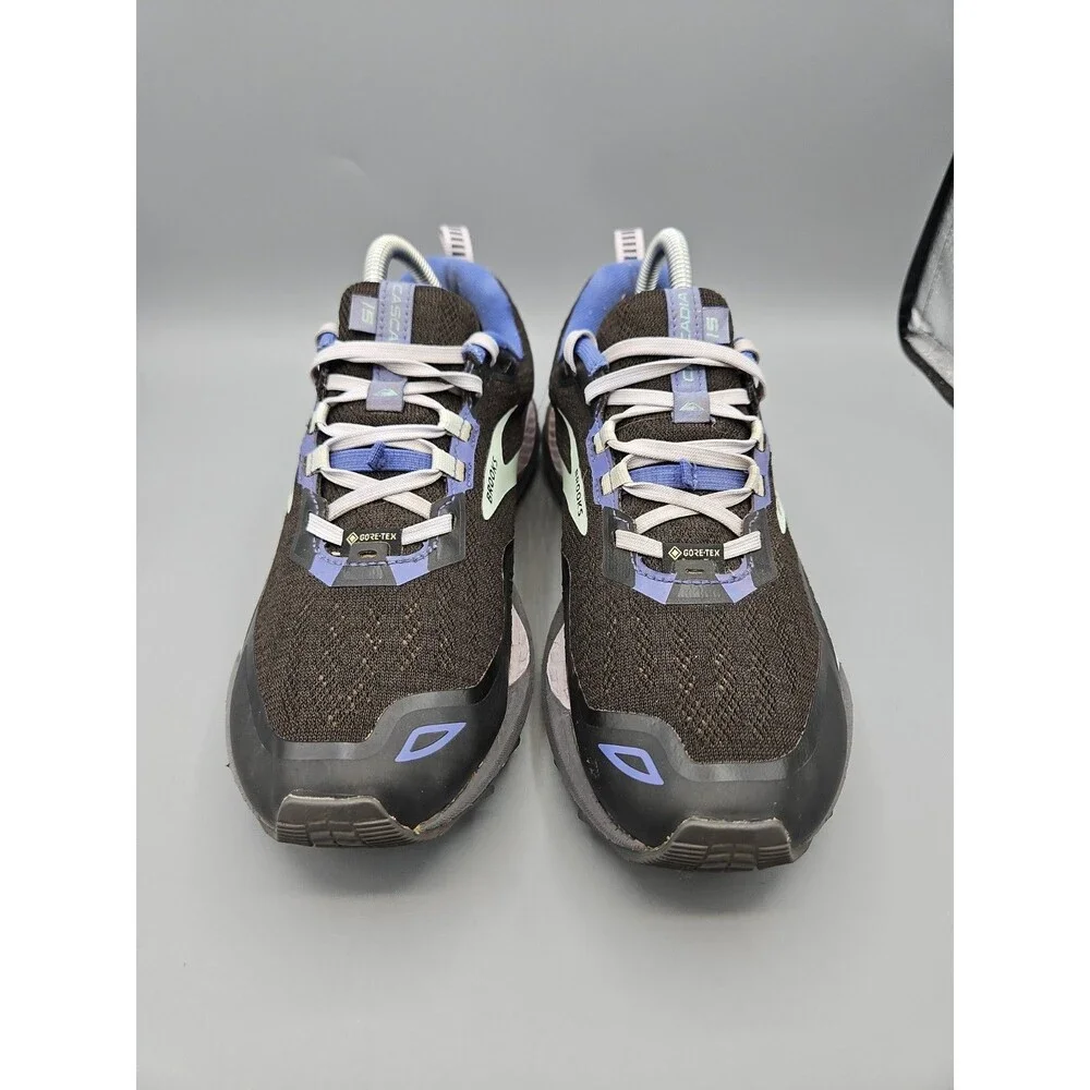 Brooks Cascadia 15 GTX Women's Size 9.5(B) Running Shoes Gray Blue Trail Running